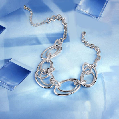 Halskette Gliederkette groß silber KARMA
