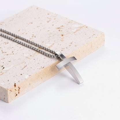 Halskette mit Kreuzanhänger Silber KARMA