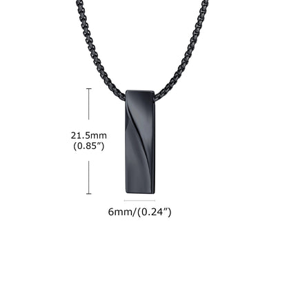 Halskette mit Anhänger Schwarz KARMA