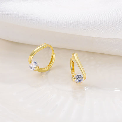 Creolen Kristalle Gold Damen Damenohrringe