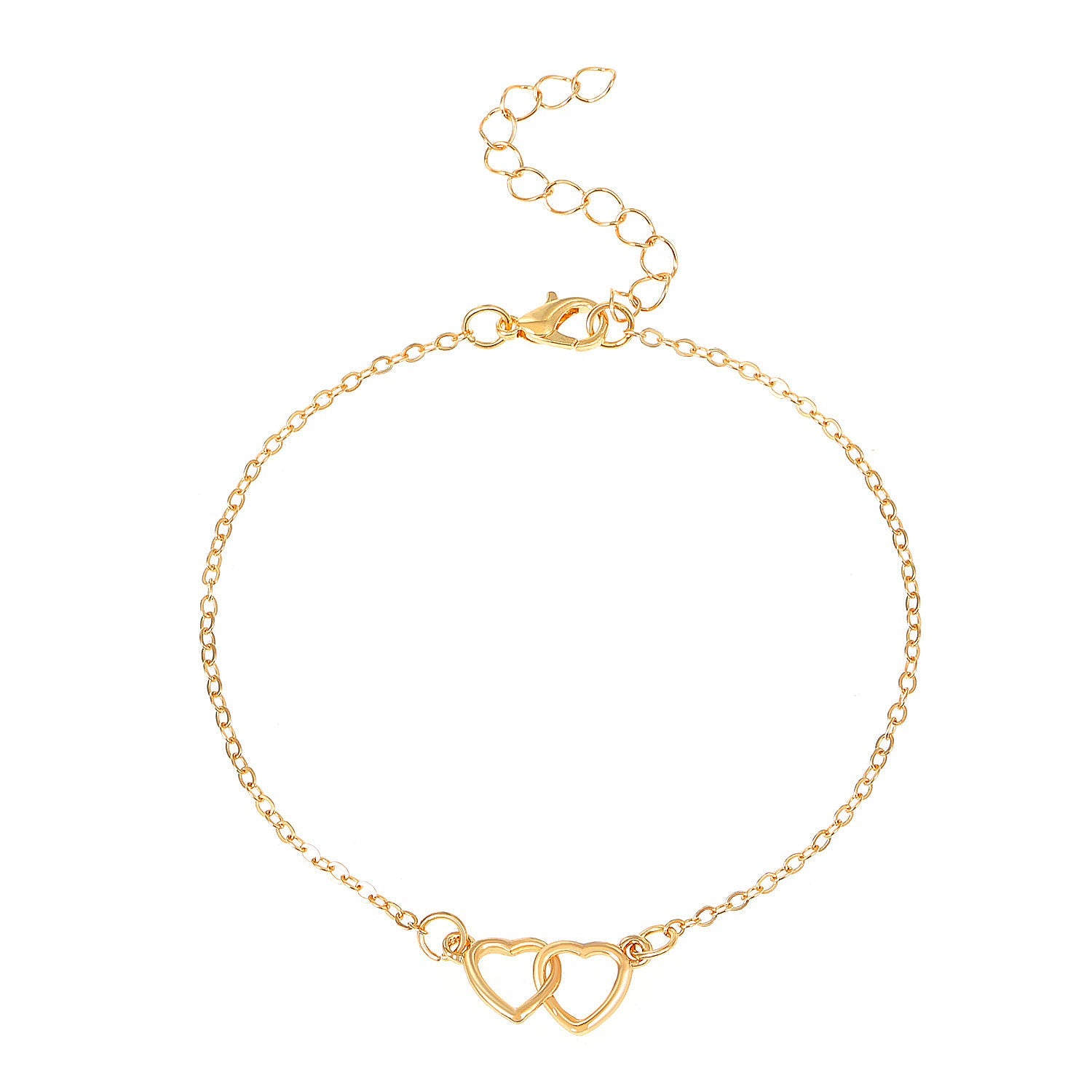 Fußkettchen Gold mit Herz KARMA