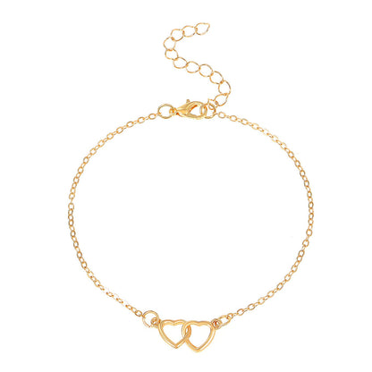 Fußkettchen Gold mit Herz KARMA