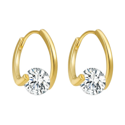 Creolen Kristalle Gold Damen Damenohrringe