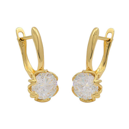 Ohrringe Kristall Gold Edelstahl vergoldet wasserfest hypoallergen Damenohrringe