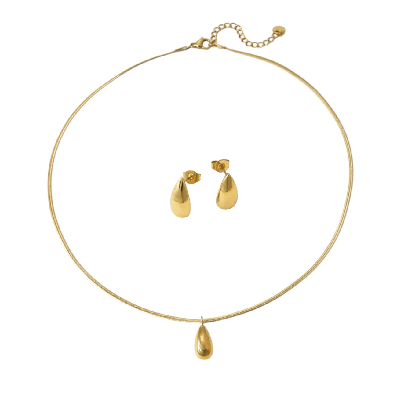 Schmuckset Ohrringe und Halskette Gold KARMA