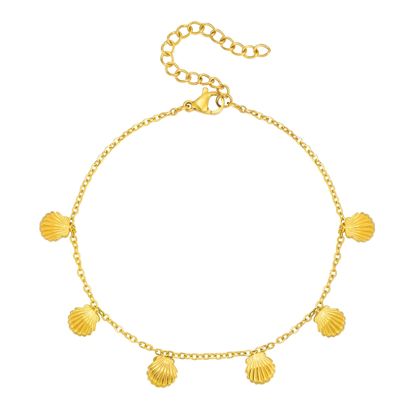 Fußkette Muscheln Gold KARMA