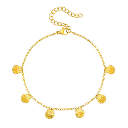 Fußkette Muscheln Gold KARMA