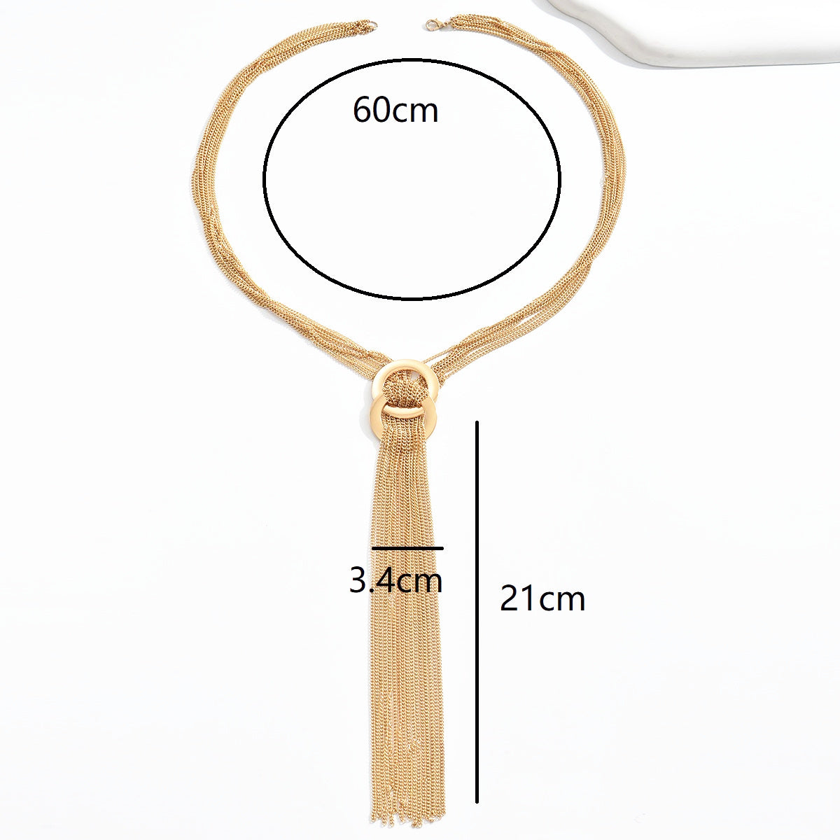 Lange Halskette Gold oder Silber KARMA