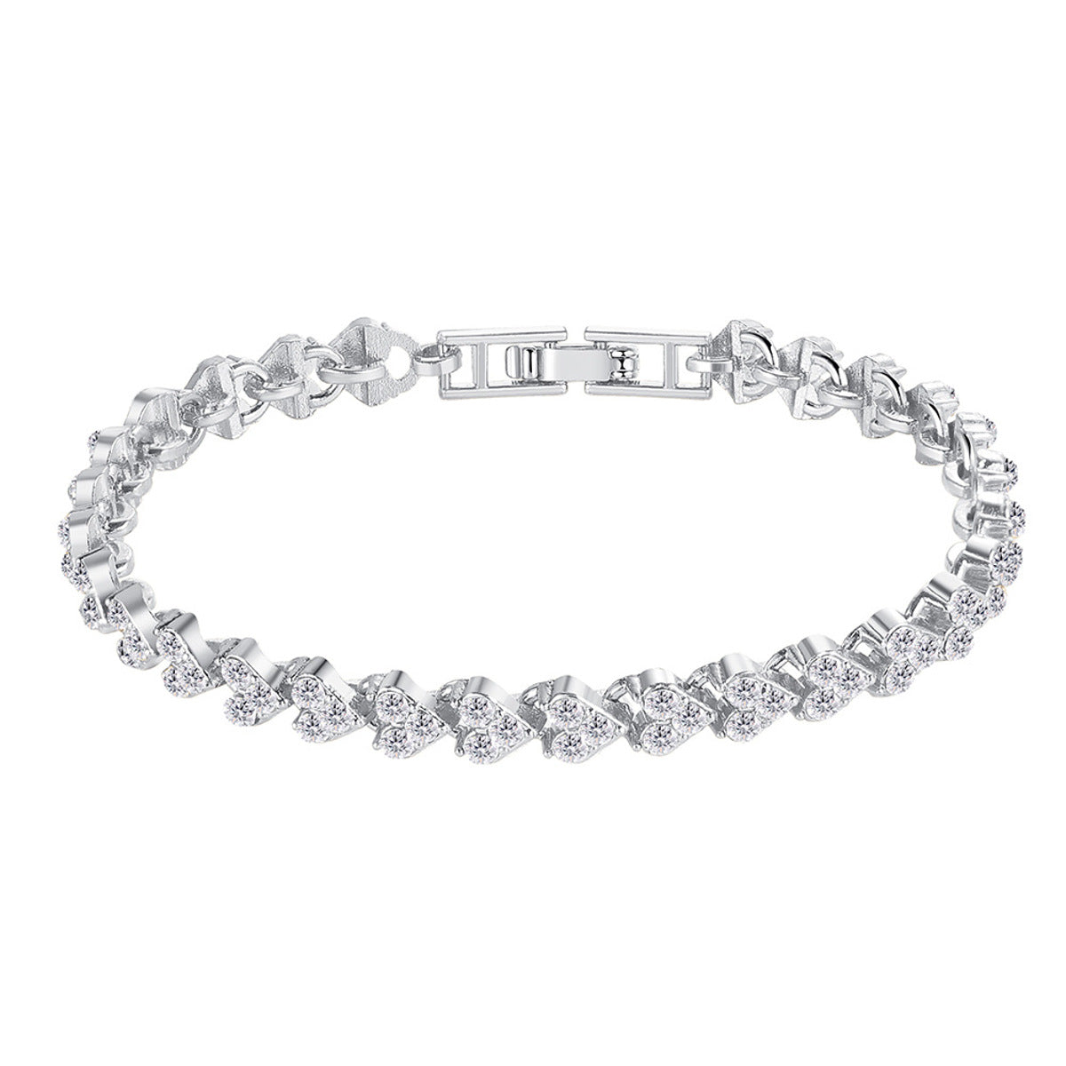 Damenarmband Silber Kristalle KARMA