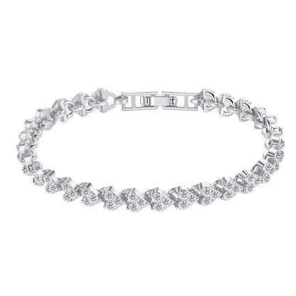 Damenarmband Silber Kristalle KARMA