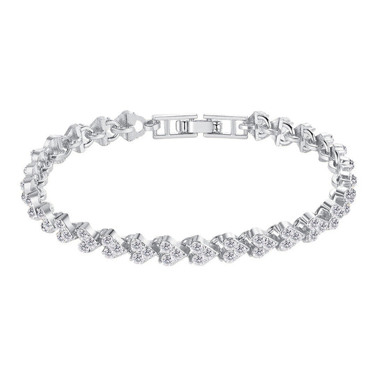 Damenarmband Silber Kristalle KARMA