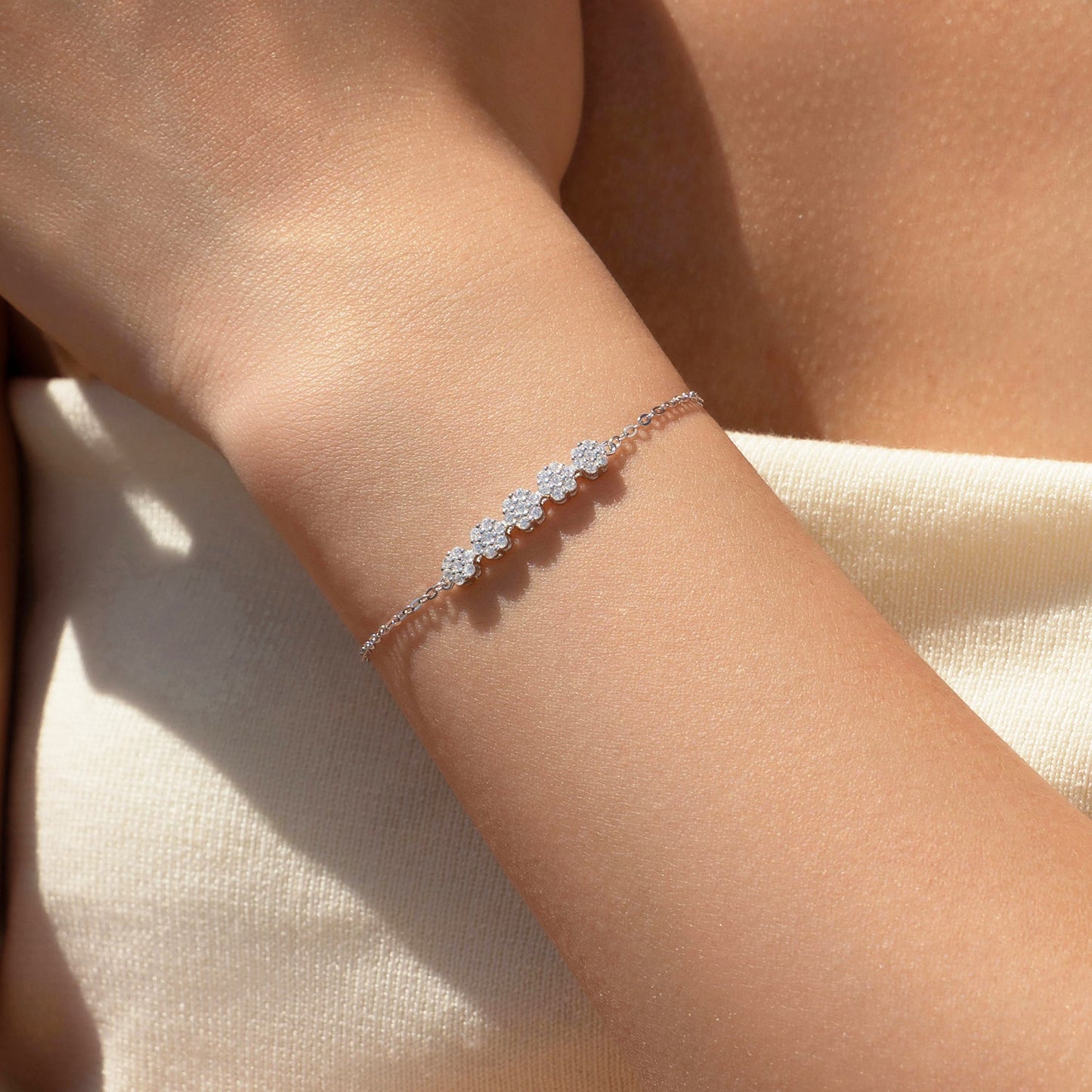 Damenarmband Zirkonia Silber 925 KARMA