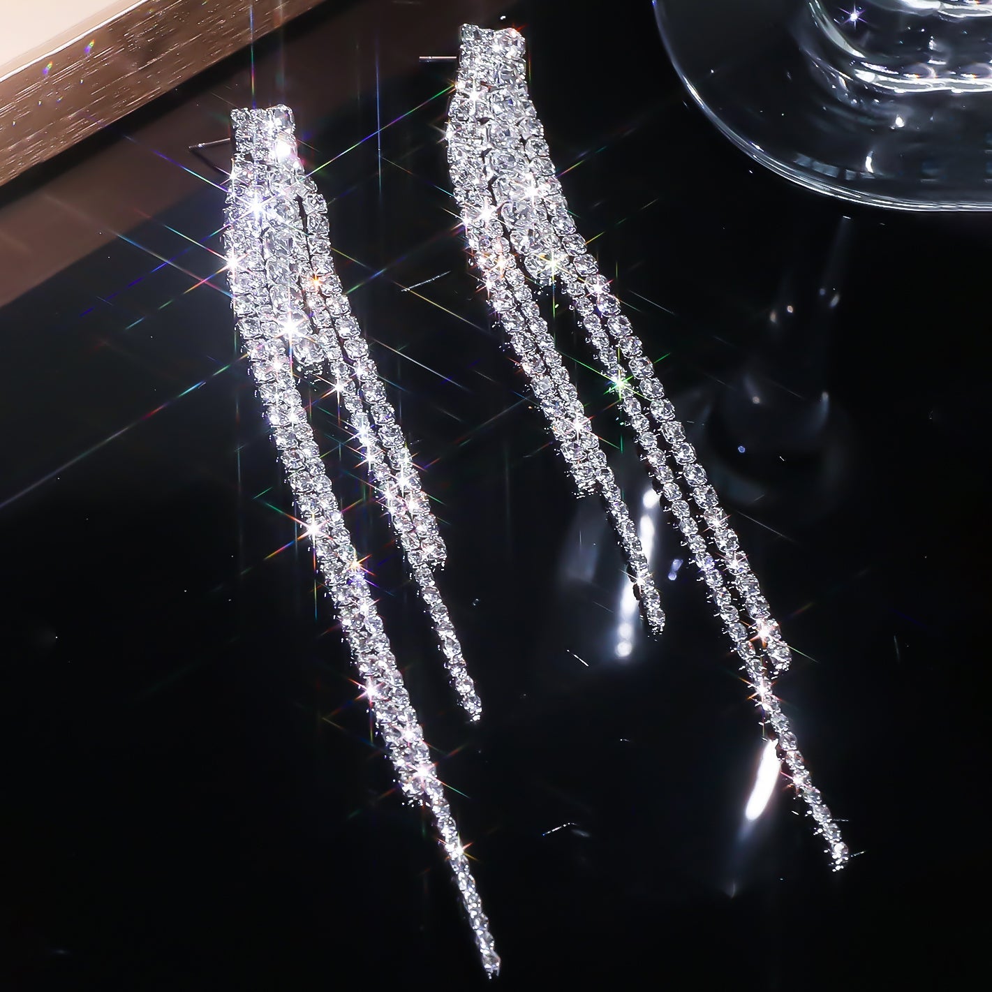 Strass Ohrringe Karma