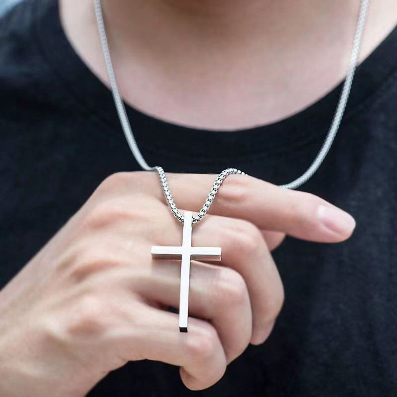 Halskette Kreuz Silber KARMA