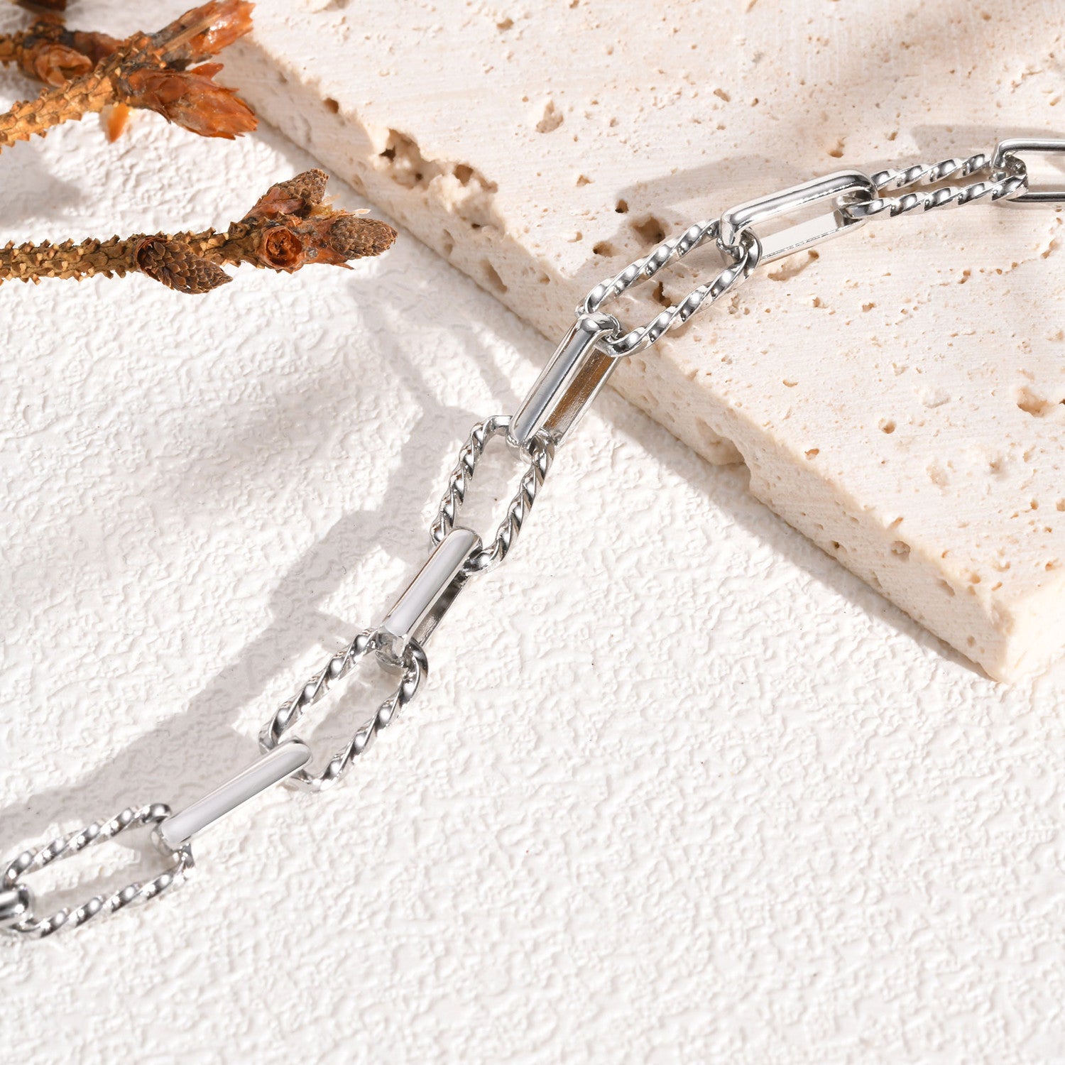 Gliederarmband Damen Gold od. Silber Karma