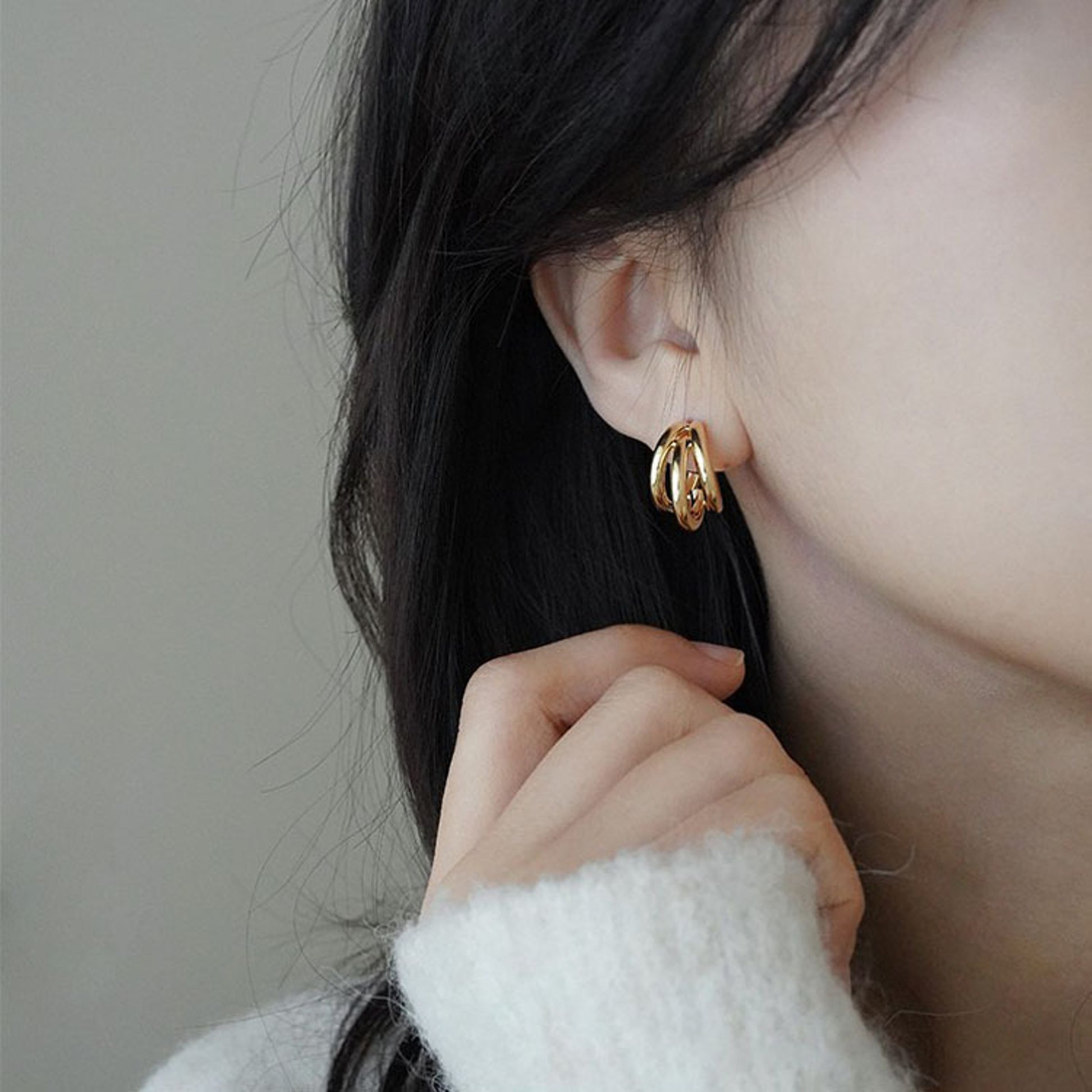 Breites Armband Damen Acryl vers. Farben modern dehnbar KARMA