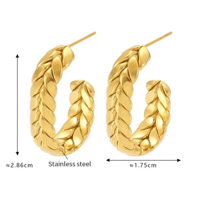 Gliederarmband Edelstahl Damen Gold oder Silber modern Armband KARMA