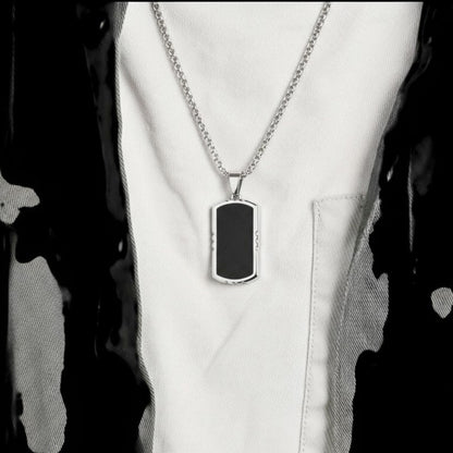 Halskette mit Anhänger für Herren aus Edelstahl KARMA