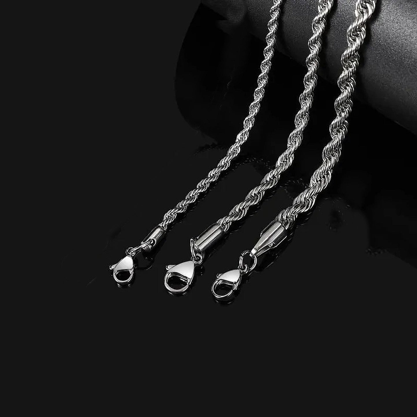 Halskette Edelstahl Herren 6 mm modern Kette wasserfest hypoallergen rostfrei Karma