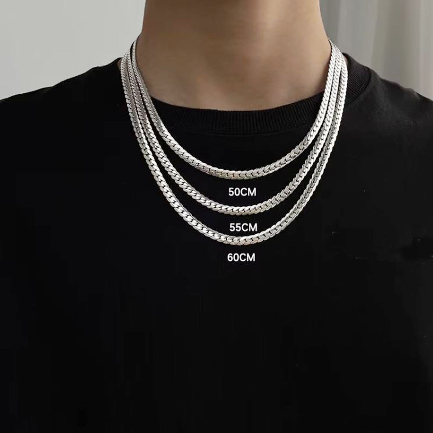 Schlangenkette Herren 50, 55 oder 60 cm Kette Herren KARMA