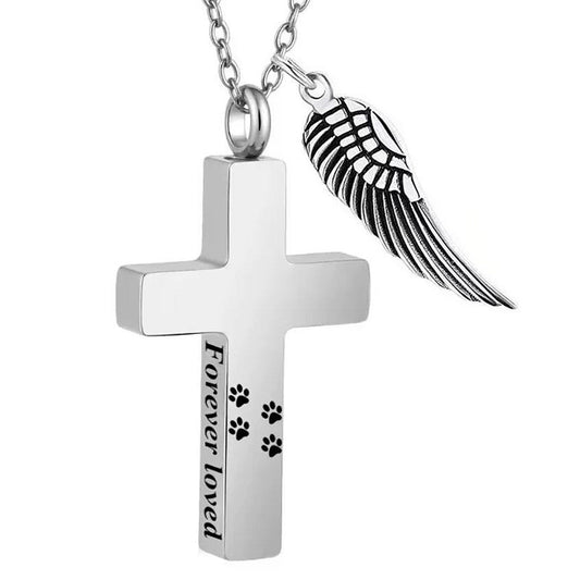 Kette Haustier Edelstahl Silber Schwarz oder Gold Halskette Karma