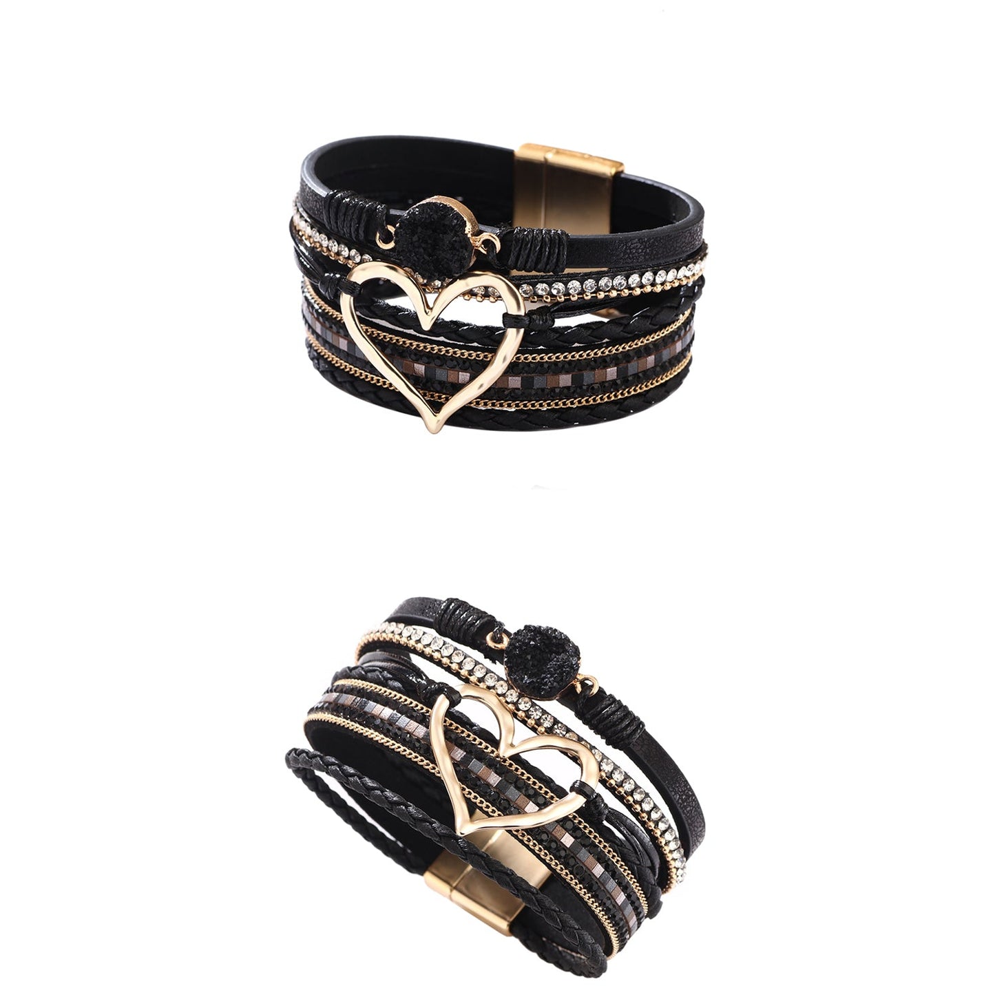 Lederarmband verschiedene Farben Karma
