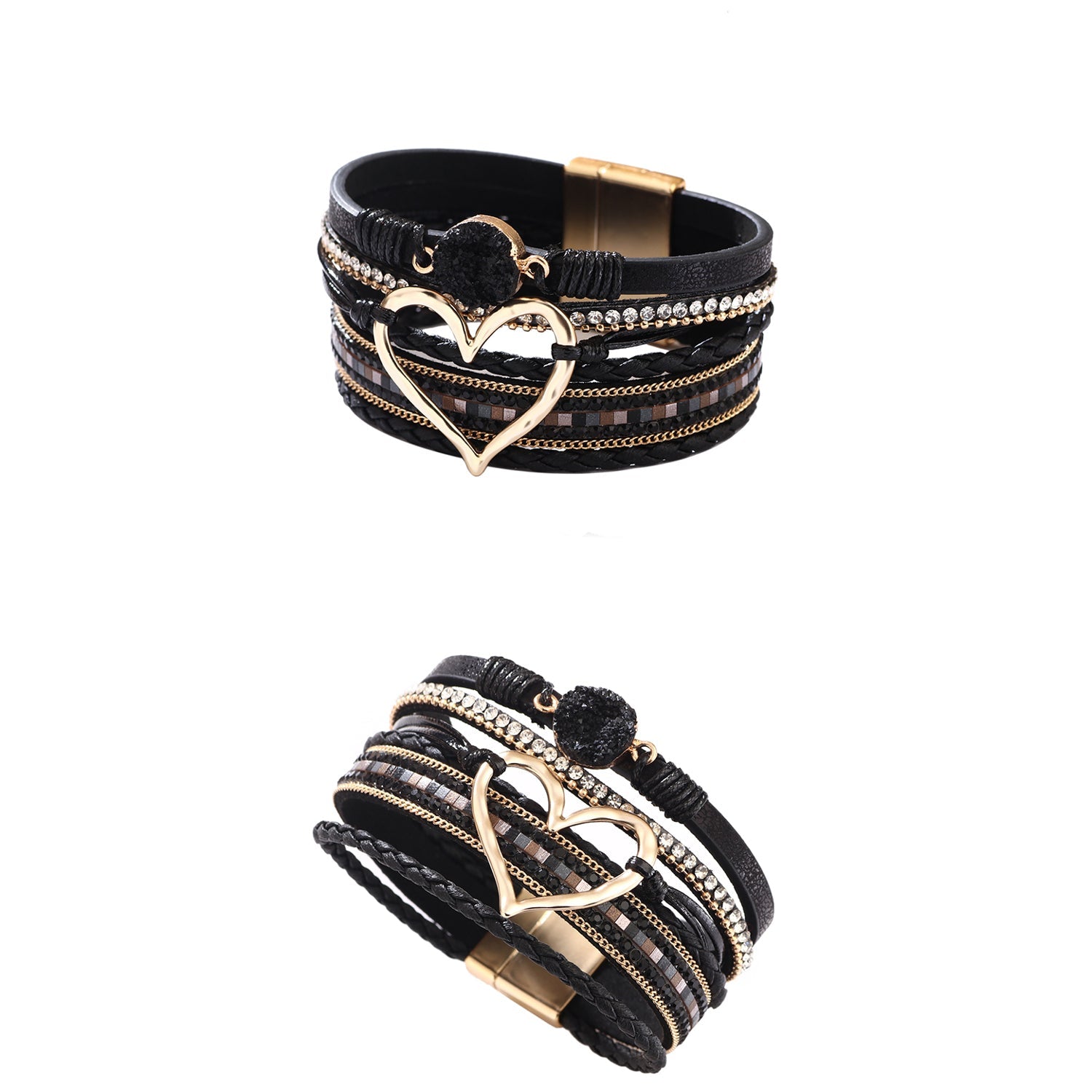 Lederarmband verschiedene Farben Karma