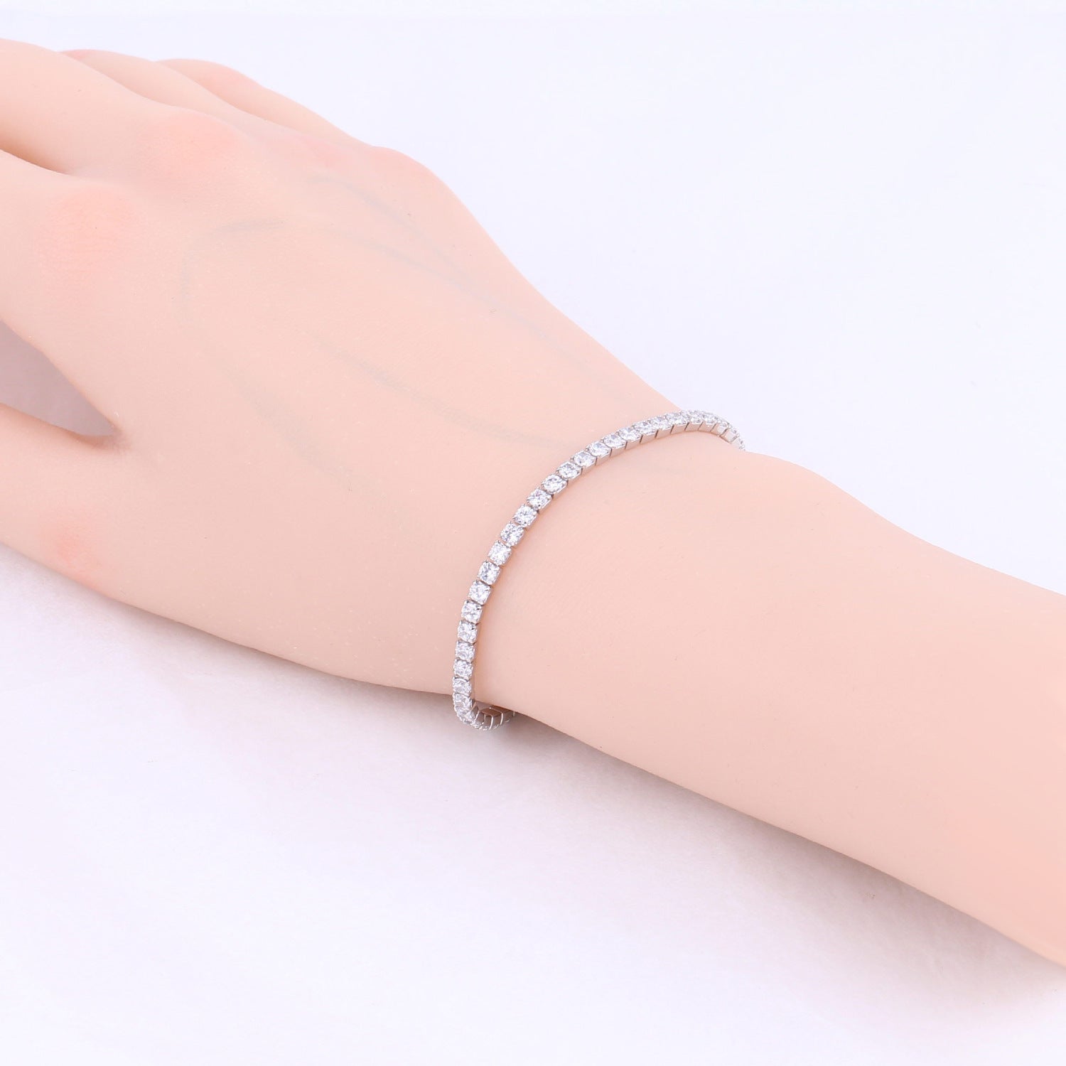 Kristall Armband Damen Silber 925 in Gold oder Silber KARMA