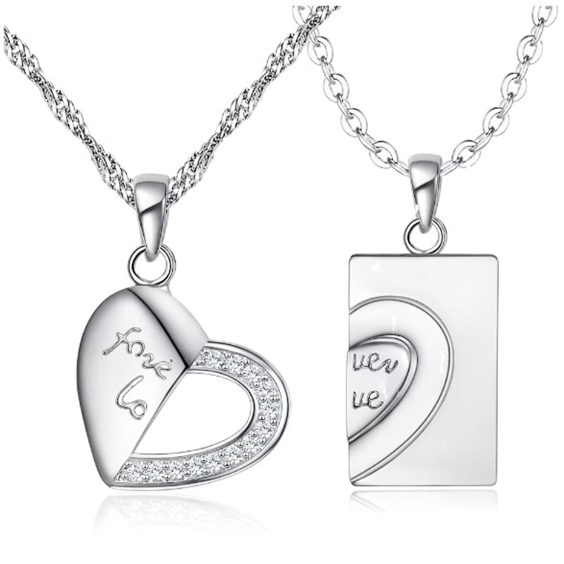 Partnerketten Herz silber KARMA
