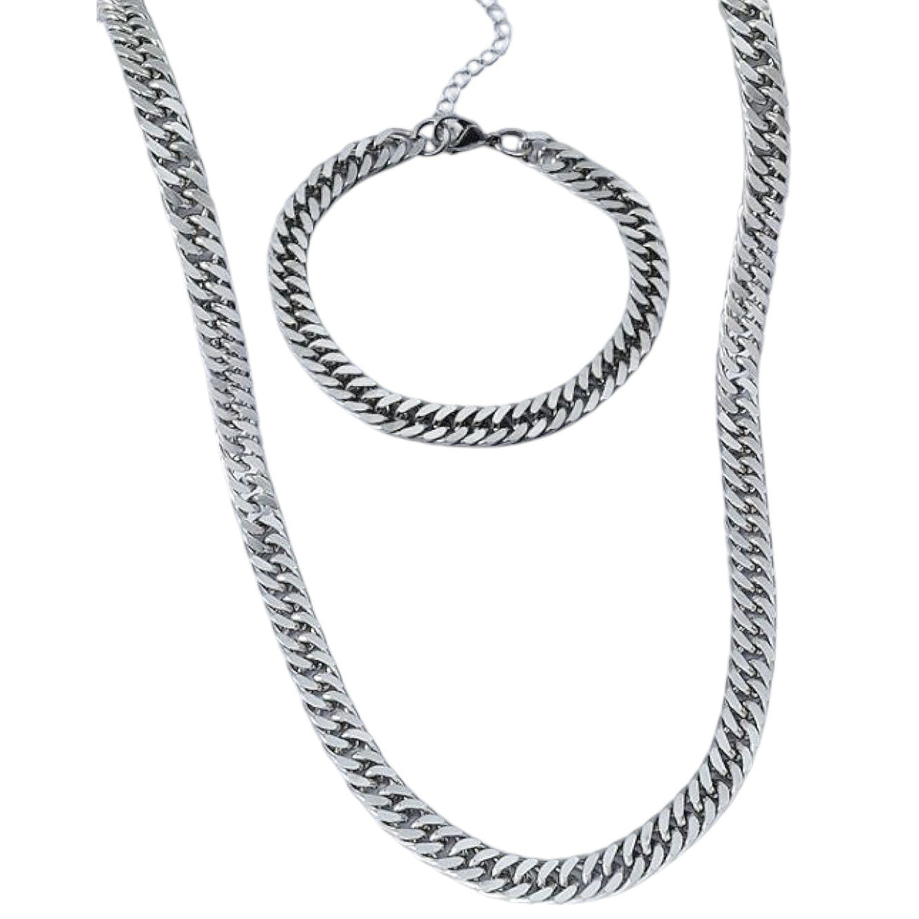 Schmuckset Herren Panzerkette und Armband KARMA
