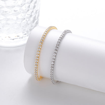 Kristall Armband Damen Silber 925 in Gold oder Silber KARMA