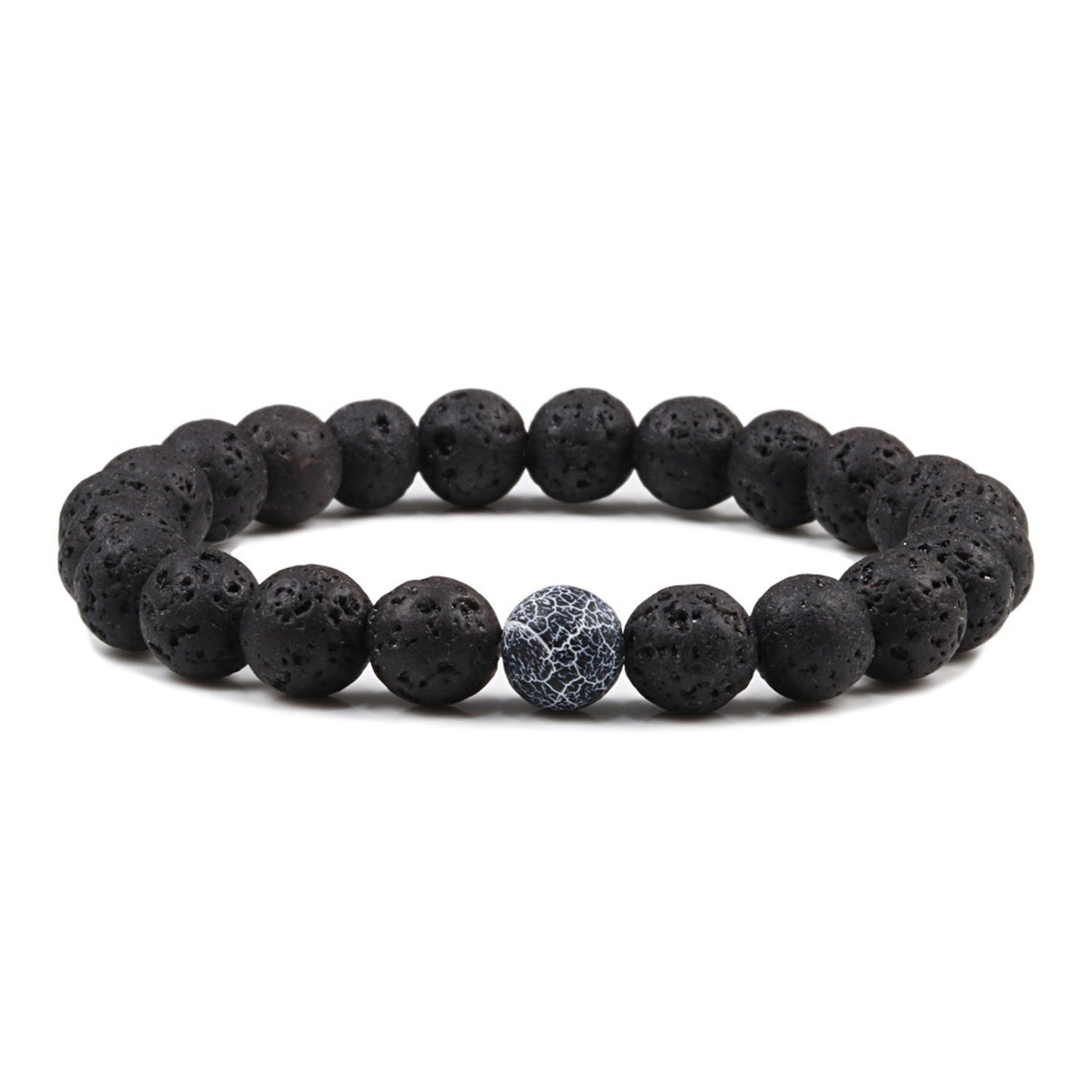 Armband Damen Lavasteine 2teilig KARMA