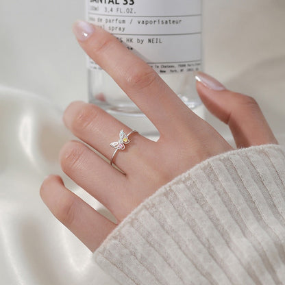 Ring 925 Silber Schmetterling verstellbar KARMA