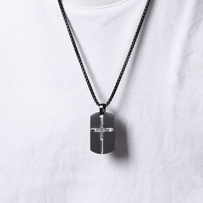 Halskette Edelstahl 60 cm Schwarz Herren Edelstahlkette wasserfest hypoallergen Karma