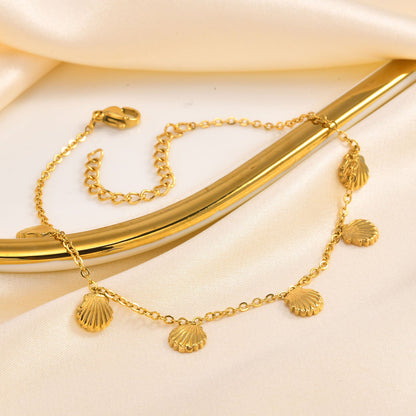 Fußkette Muscheln Gold KARMA