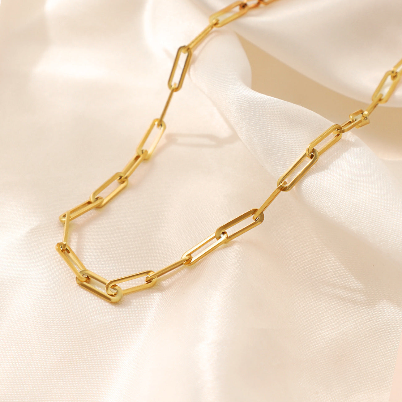 Halskette Edelstahl Gold Gliederkette KARMA