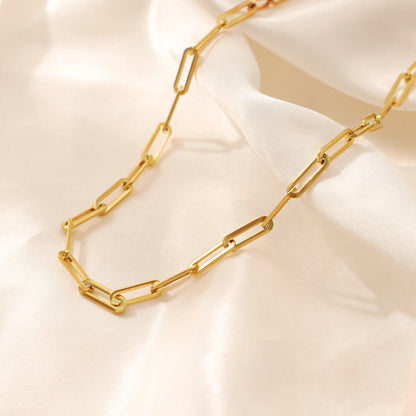 Halskette Edelstahl Gold Gliederkette KARMA
