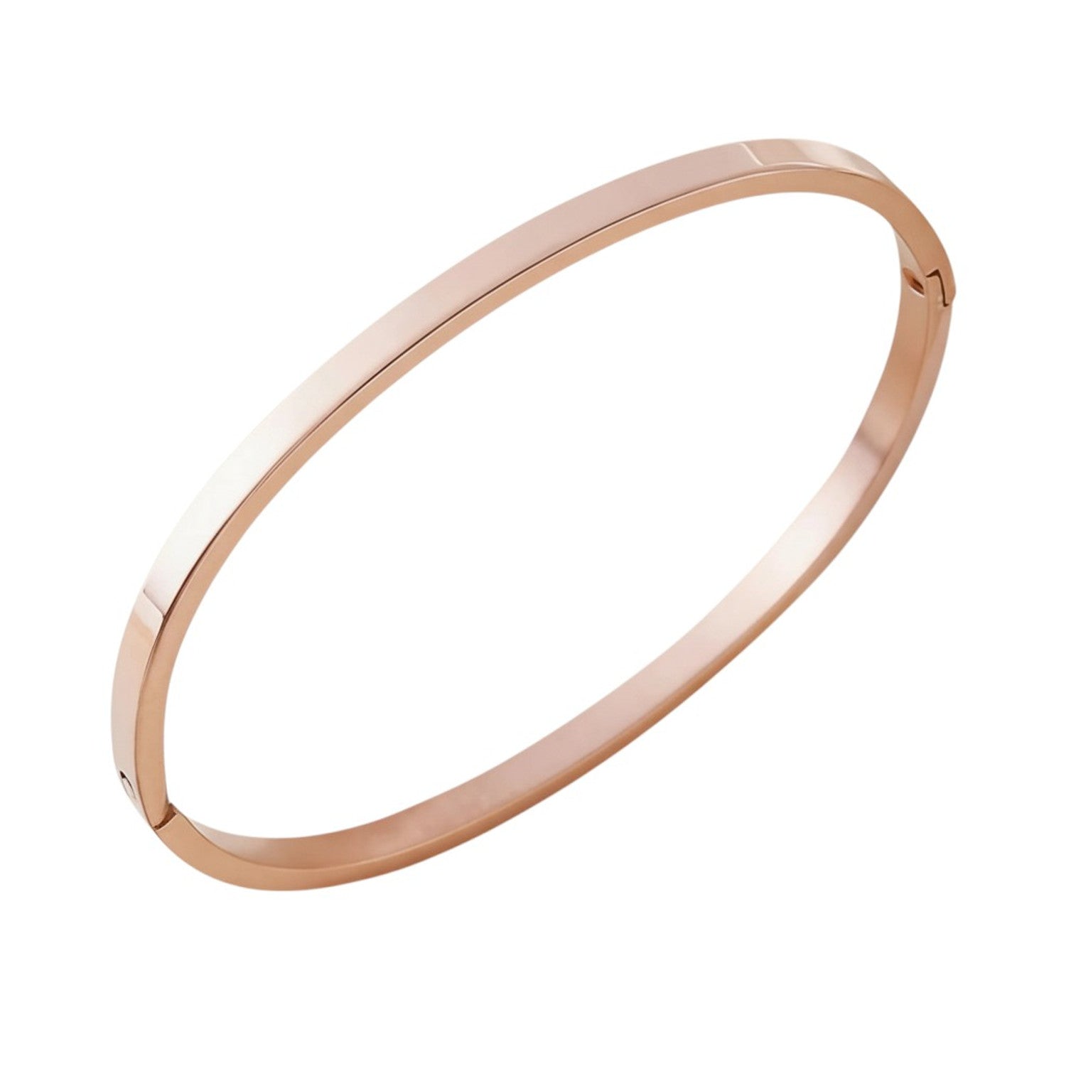 Armreif Edelstahl 4mm Rosegold Damenarmreif KARMA