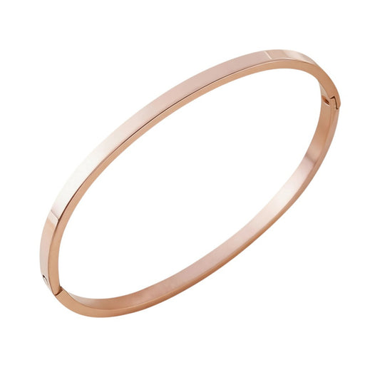 Armreif Edelstahl 4mm Rosegold Damenarmreif KARMA