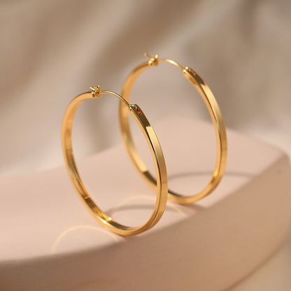 Creolen 3 cm Gold Damen Damenohrringe