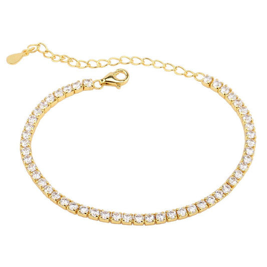 Kristall Armband Damen Silber 925 in Gold oder Silber KARMA