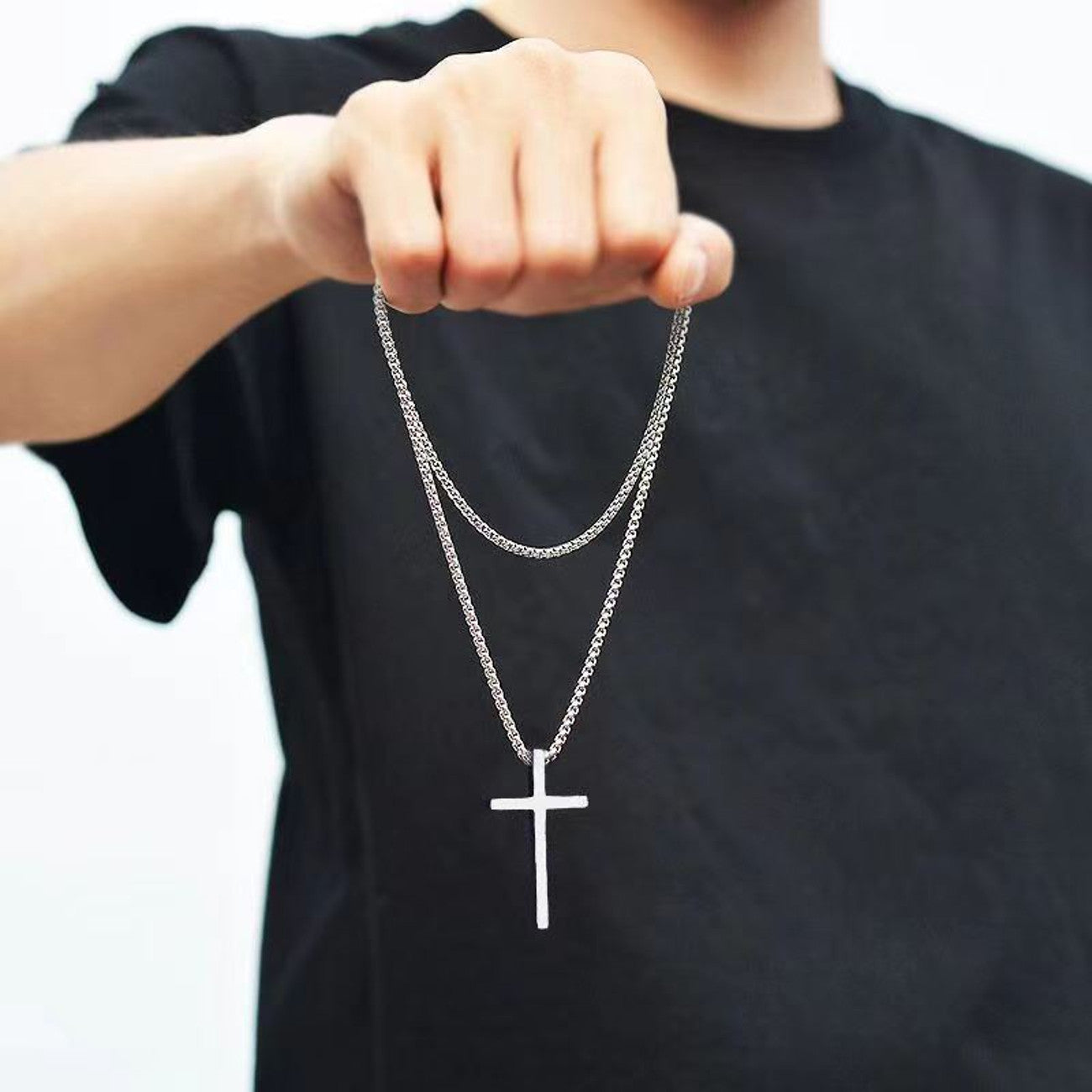 Halskette Kreuz Silber KARMA