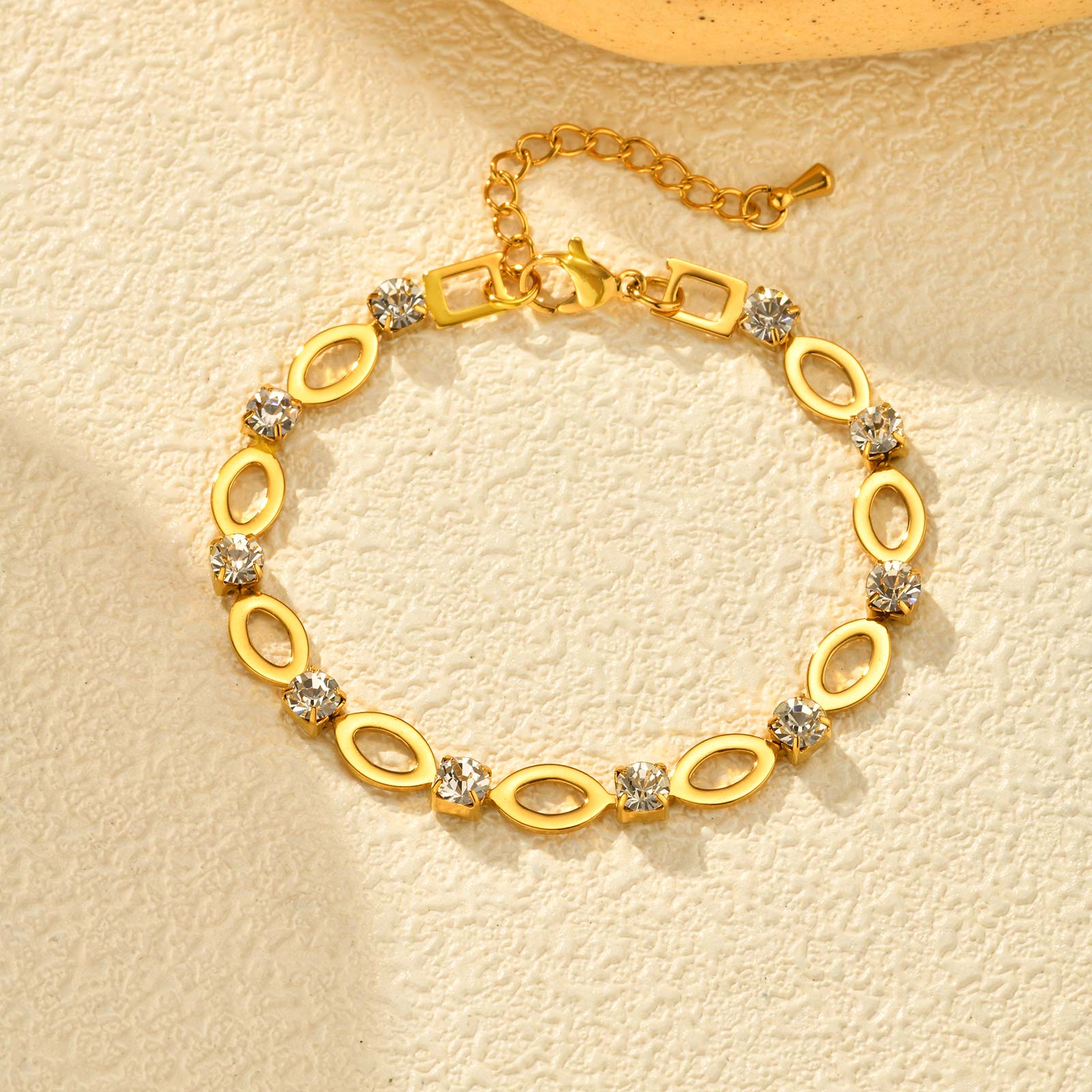 Schmuckset für Damen Gold mit Zirkonen KARMA