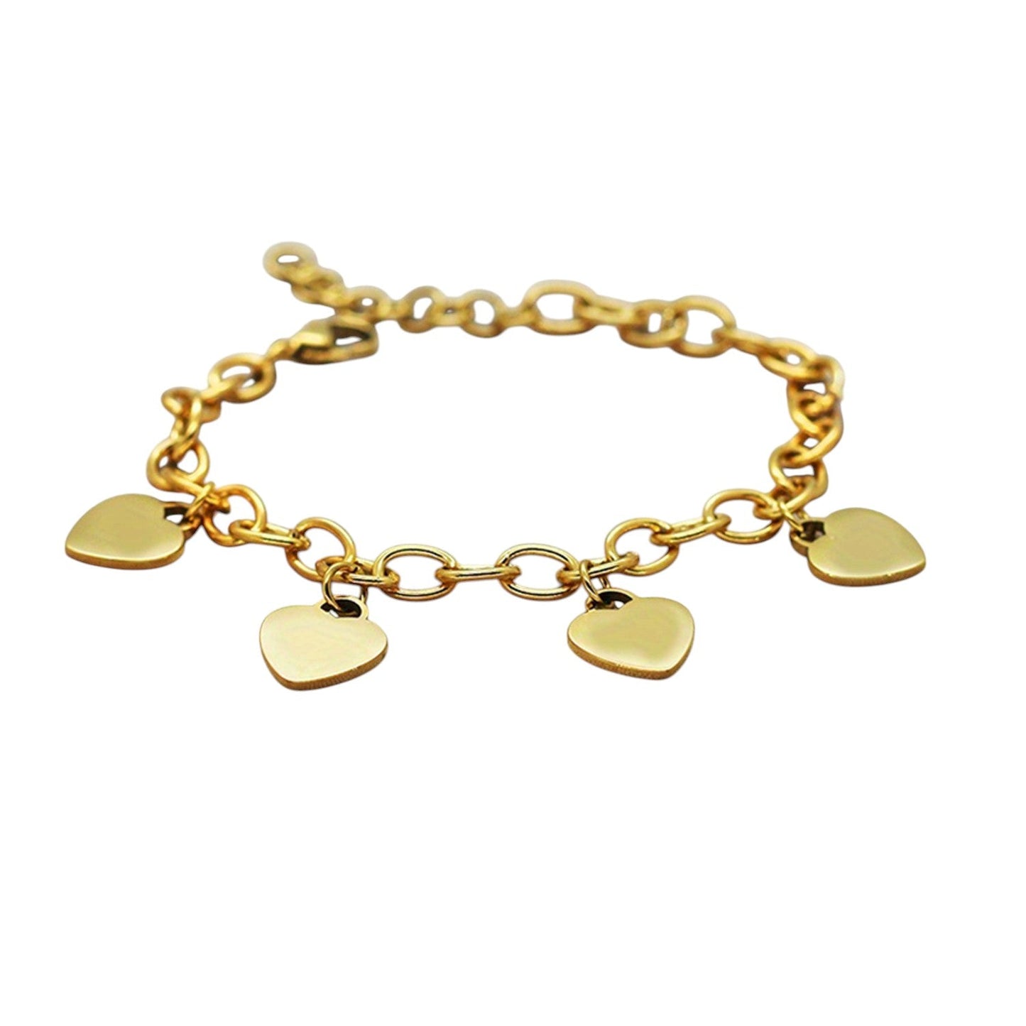 Bettelarmband mit Herzen Silber oder Gold KARMA
