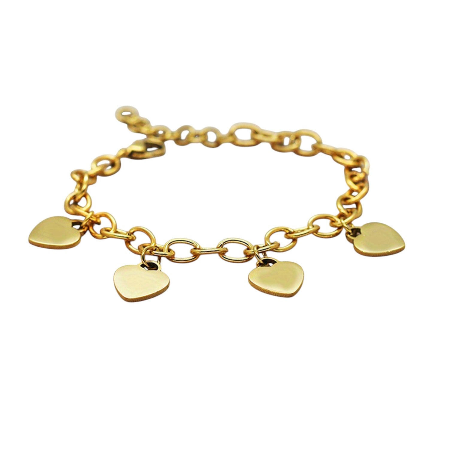 Bettelarmband mit Herzen Silber oder Gold KARMA