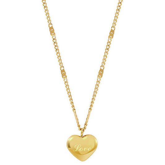 Halskette mit Herz Anhänger Gold KARMA