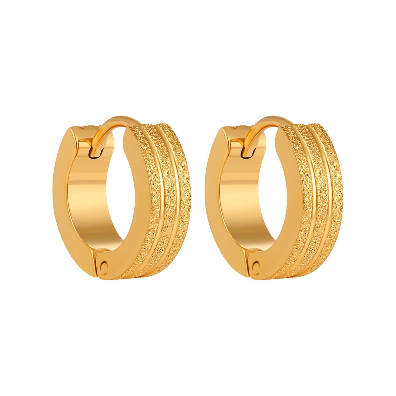 Creolen Edelstahl Gold oder Silber KARMA