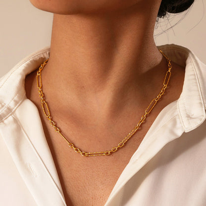 Gliederkette für Damen in Gold aus Edelstahl KARMA