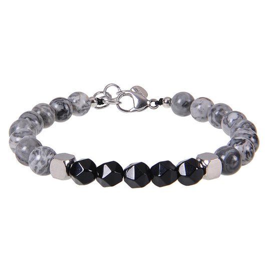 Armband Obsidian Grau Schwarz KARMA