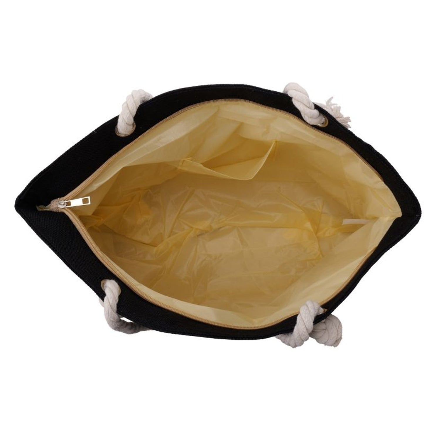 Strandtasche Schildkröte Schwarz Gold 54 cm modern Pooltasche Shopper Sommertasche Karma